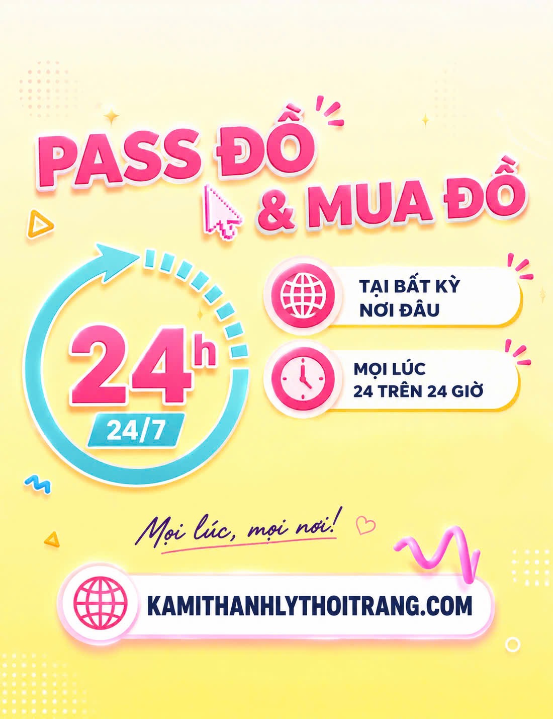 Pass đồ và mua đồ mọi lúc mọi nơi trên KAMI